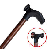 Træstok med ergonomisk håndtag