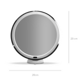 Makeup-spegel med ljus Ø20 cm - 5x förstoring