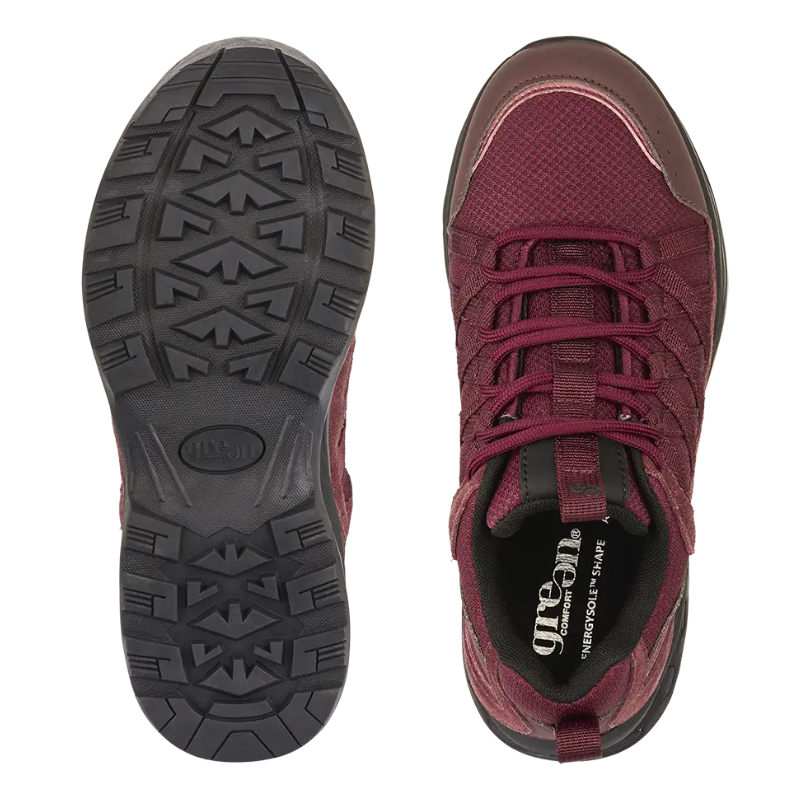 Green Comfort outdoor damsneaker - Bordeaux