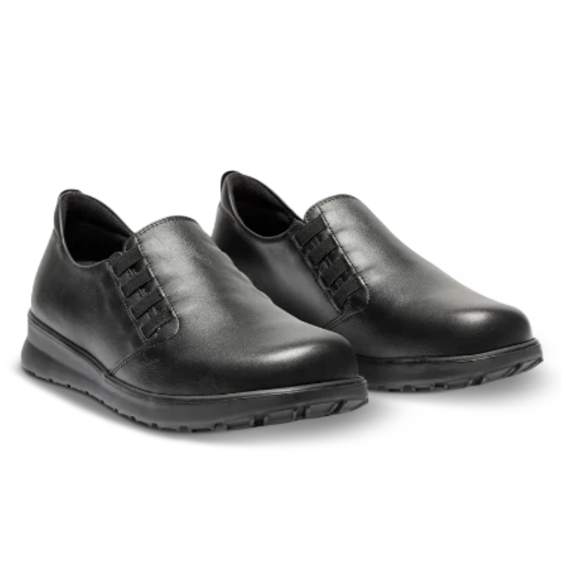 New Feet damloafer med resår - Svart