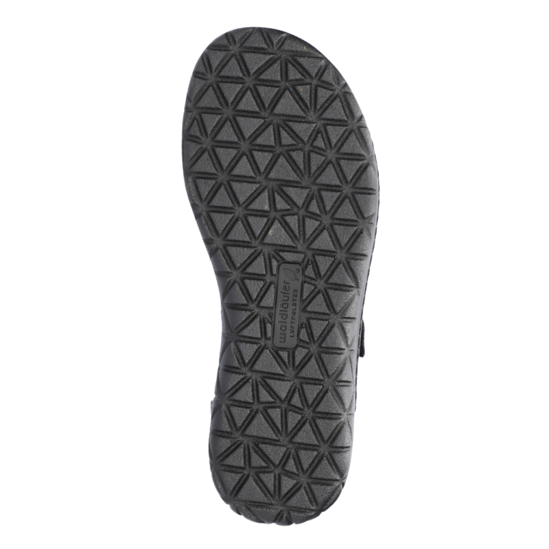 Waldläufer snygg damsandal - Svart