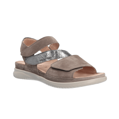 Hartjes damsandal med kardborre - Sand