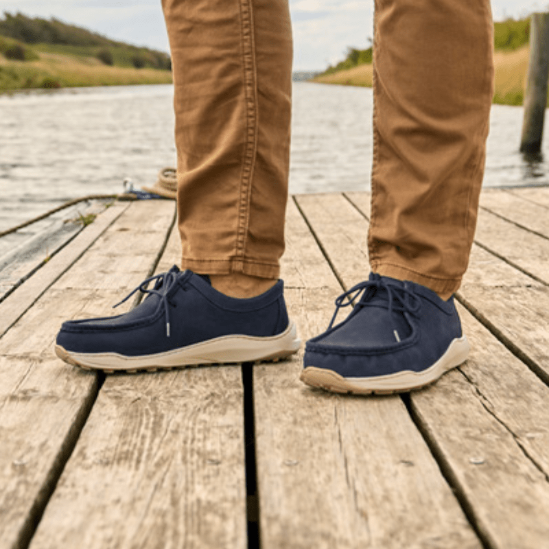 New Feet herresko med snøre - Mørkeblå