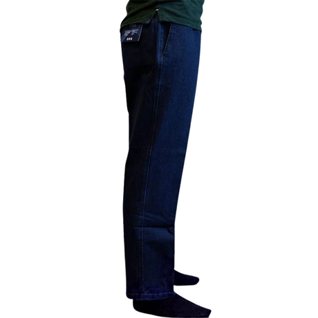Jeans med resår i midjan, Blå