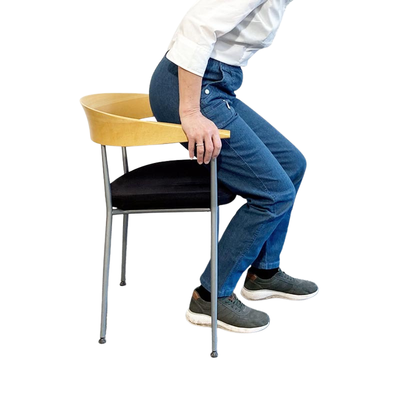 Dambyxor med resår i midjan, Blå denim