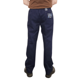 Bukser med elastisk talje - Mørkeblå