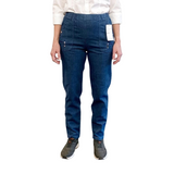 Dambyxor med resår i midjan, Blå denim