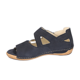 Waldläufer damsandal - Marinblå