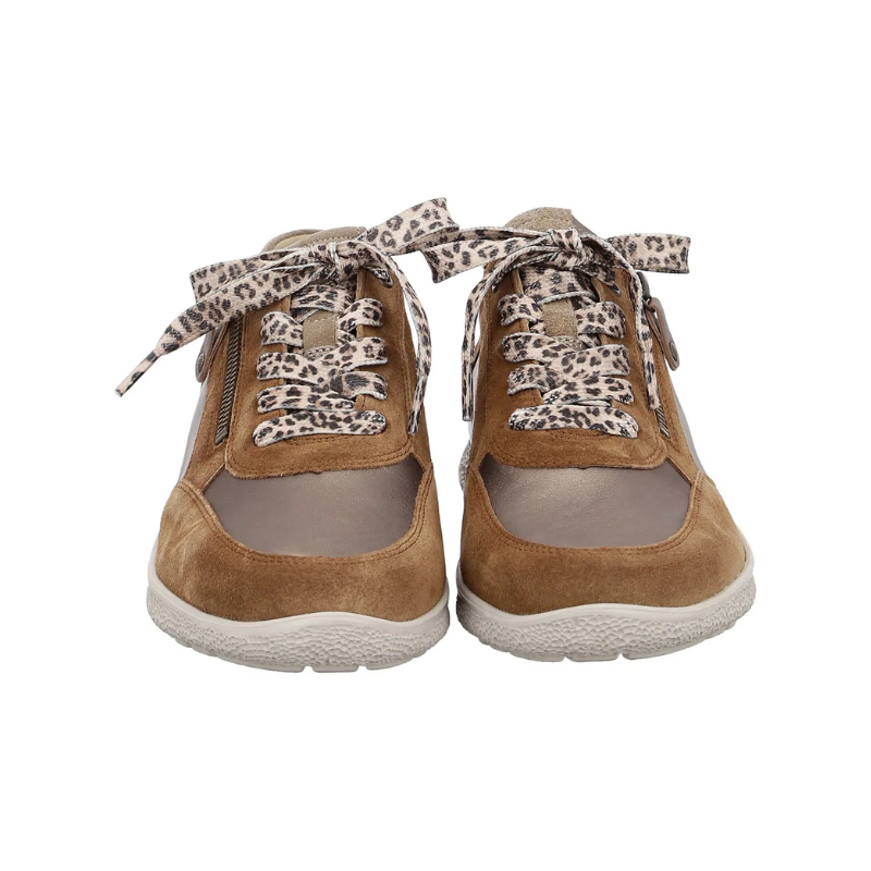 Hartjes damsneaker - Brun/Brons