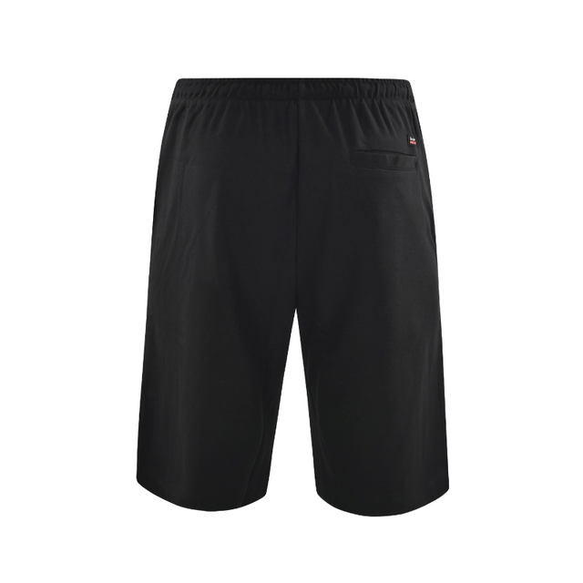 Knælange shorts med elastik - Sort