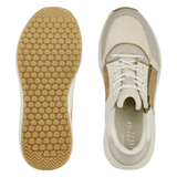 Green Comfort damesneaker - Offwhite