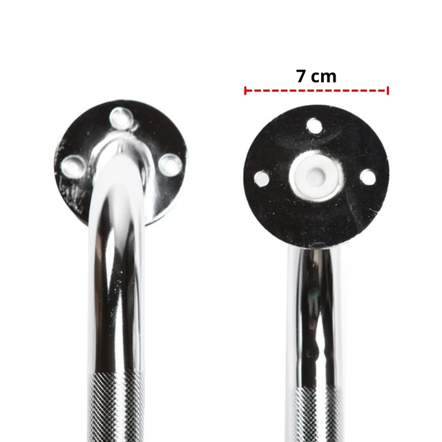 Stödhandtag i krom - Flera storlekar