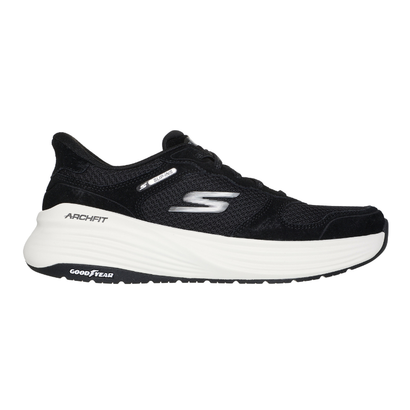 Skechers slip-in herrsneaker - Svart/vit