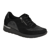 Waldläufer bred damesneaker - Sort