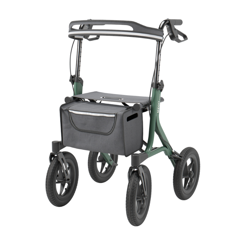 01-3540GR. Mego rollator grøn. Andre spec. end nuv. Mego
