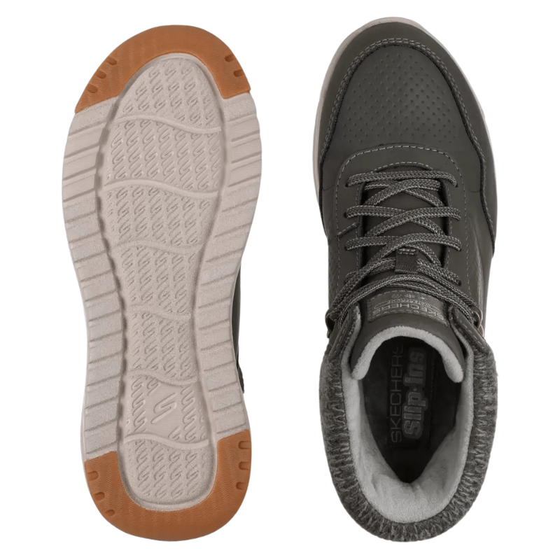 Skechers vandtæt damestøvle - Oliven