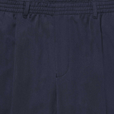 Slip - on bukser med elastik - Marineblå