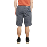 Shorts med elastisk midja, Grå/blå