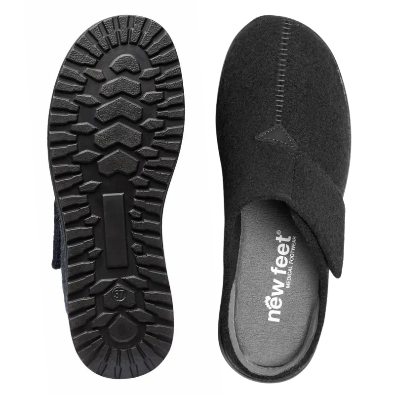 New Feet damtoffel - Svart