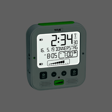 Vækkeur med pudevibrator