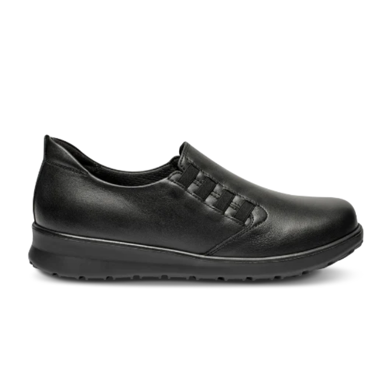 New Feet damloafer med resår - Svart