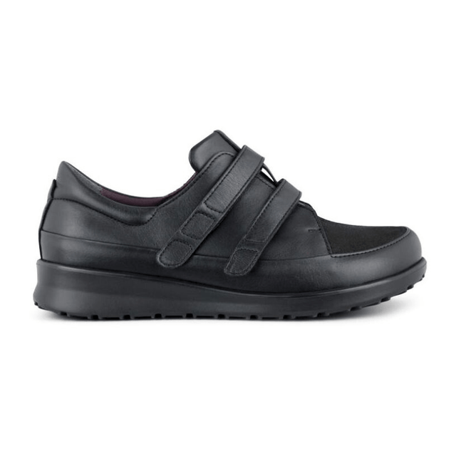 New Feet damesko med velcro - Sort