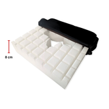 Avlastande sittdyna m. utskärning - 43x43x10