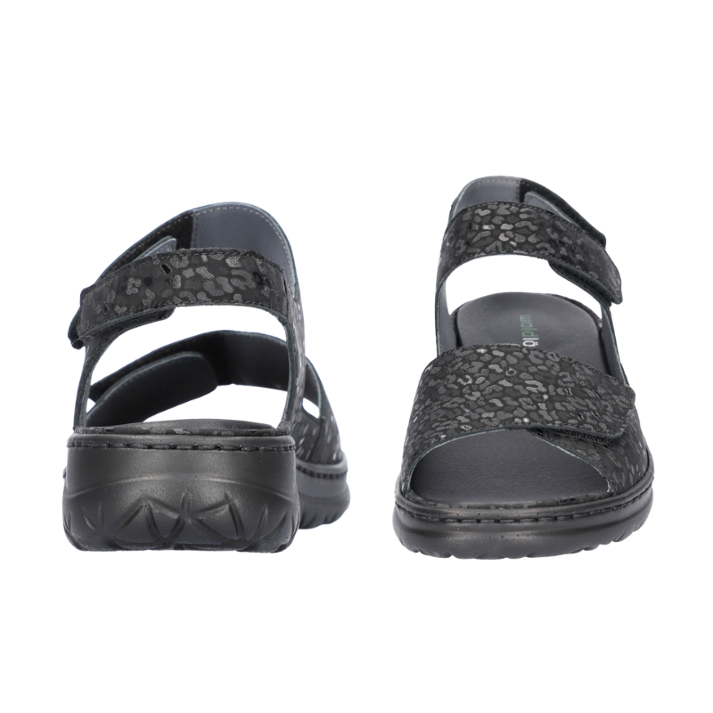 Waldläufer snygg damsandal - Svart