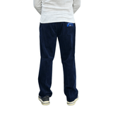 Fløjlsbukser med elastikkant - Marineblå