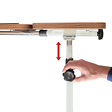 Sengebord med sideplade