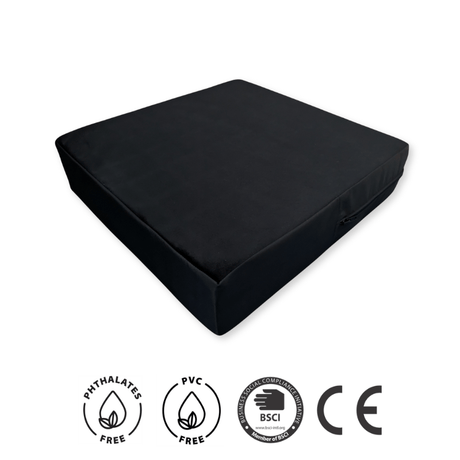 Avlastande sittdyna m. utskärning - 43x43x10