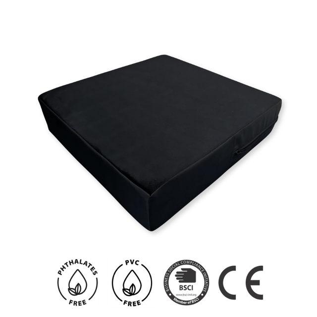 Avlastande sittdyna m. utskärning - 43x43x10