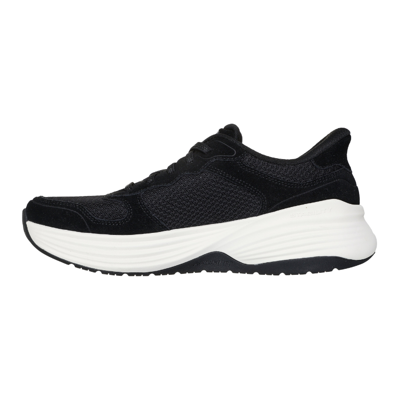 Skechers slip-in herrsneaker - Svart/vit