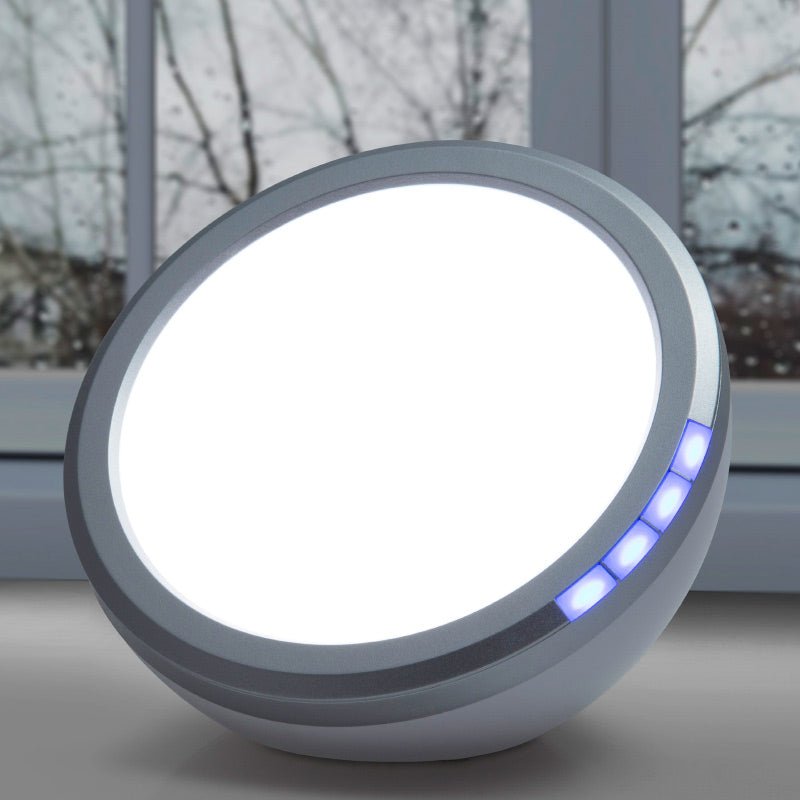 Ljusterapilampa med timer