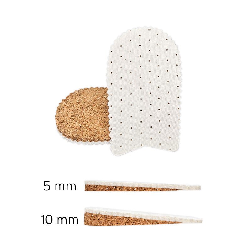 Hælindlæg / hælkile i kork - Seniorshop