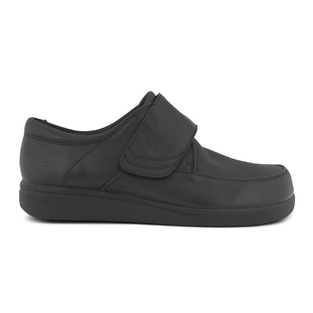 Green Comfort herresko i skind - Sort - Seniorshop
