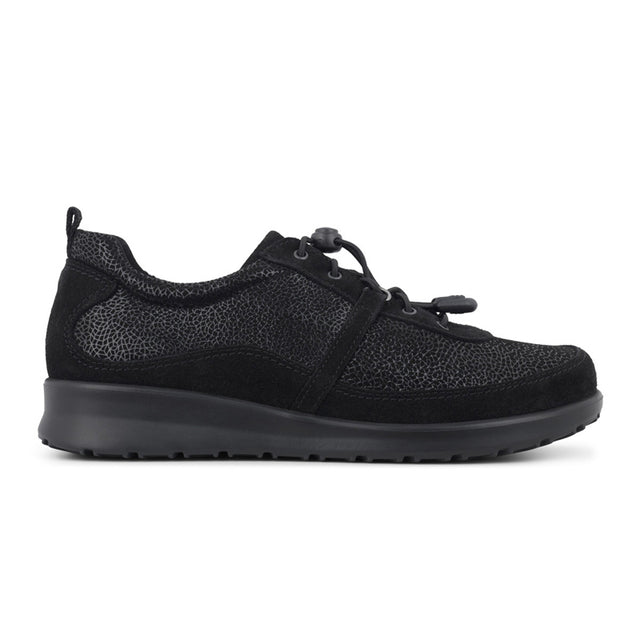 Sporty snøresko, Sort, New Feet