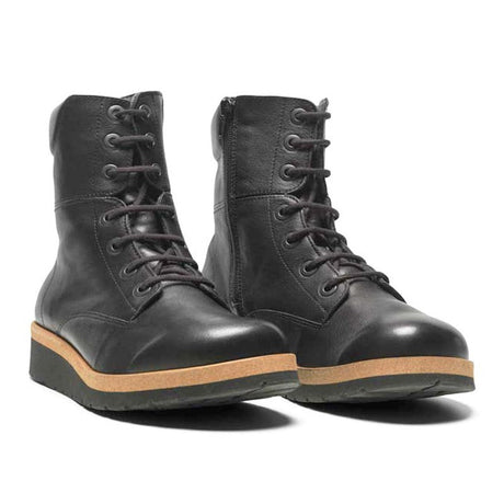 New Feet vinterstøvle i læder - Sort - Seniorshop