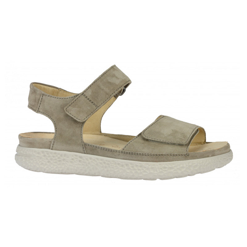 Damsandal, Beige, Hartjes