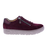 Sneaker med platåsula, Bordeaux, Hartjes
