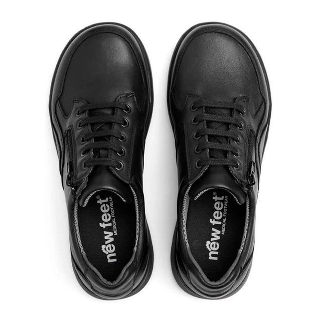 New Feet damsko i skinn - Svart