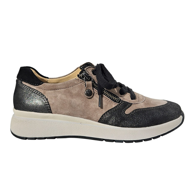 Sportig sneaker, Beige/Svart, Fidelio