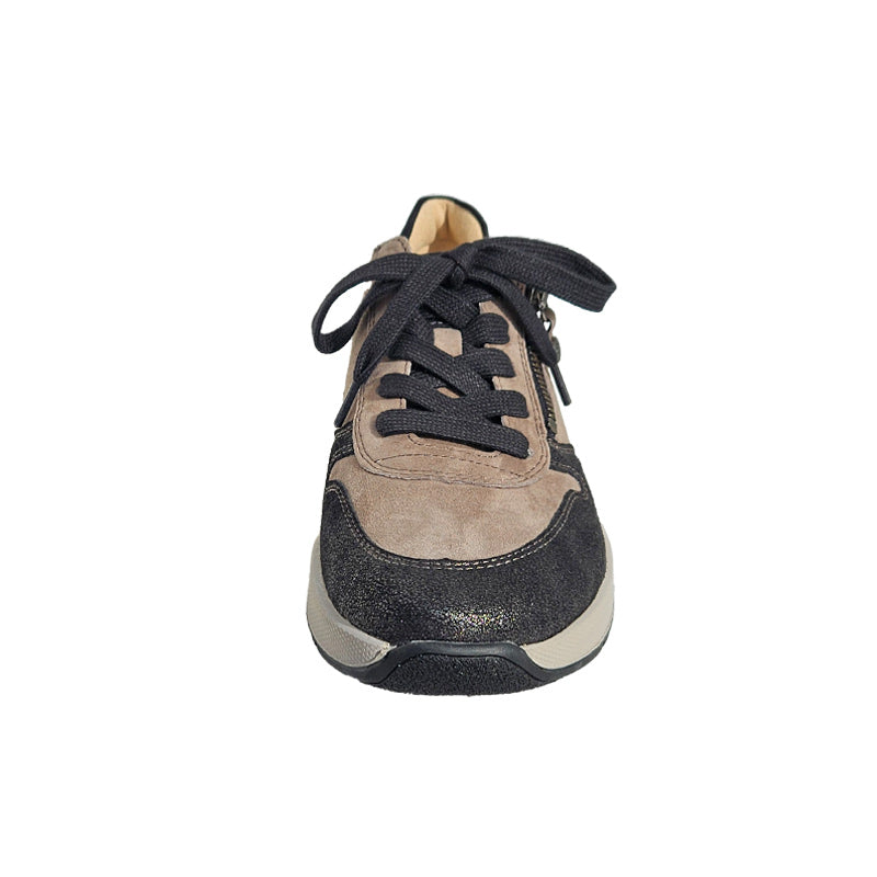 Sportig sneaker, Beige/Svart, Fidelio