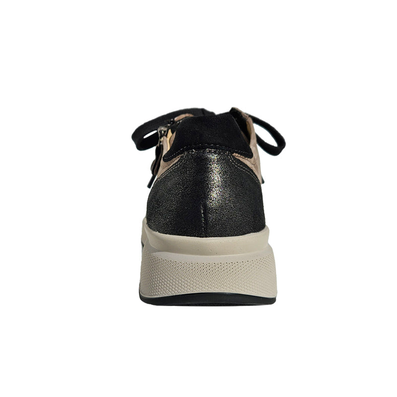 Sportig sneaker, Beige/Svart, Fidelio
