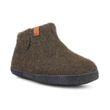 Green Comfort toffel i ullfilt, Brunt