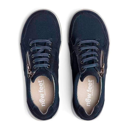 New Feet damsko i mesh, Mörkblå