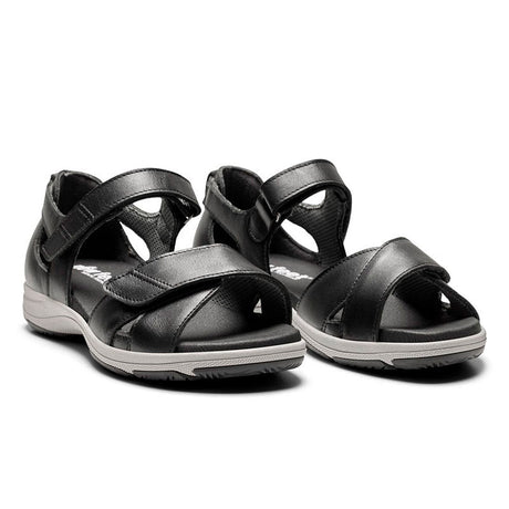 New Feet damsandal i läder, Svart
