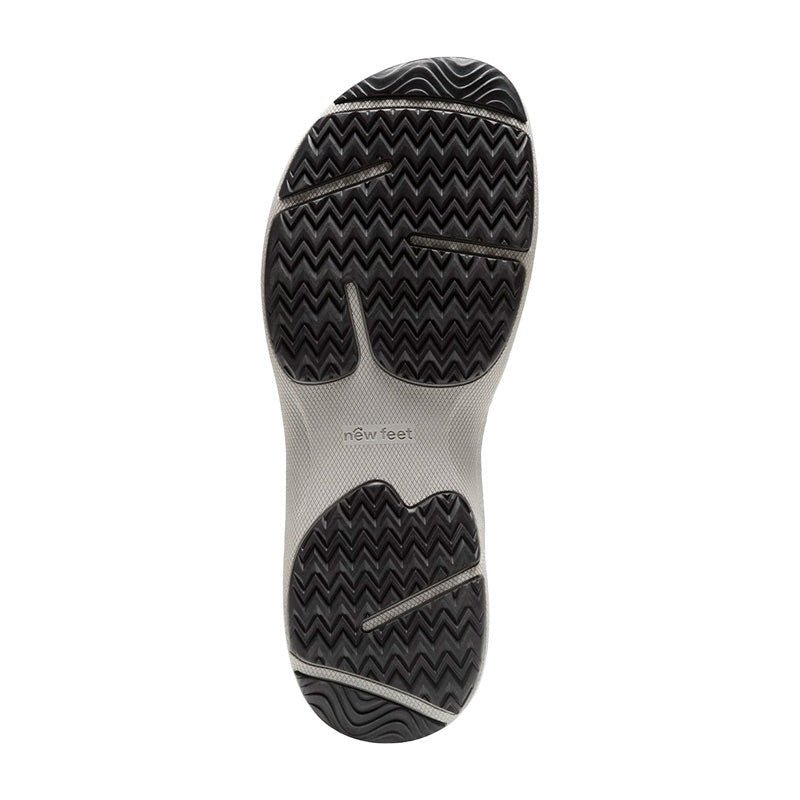 New Feet damsandal i läder, Svart