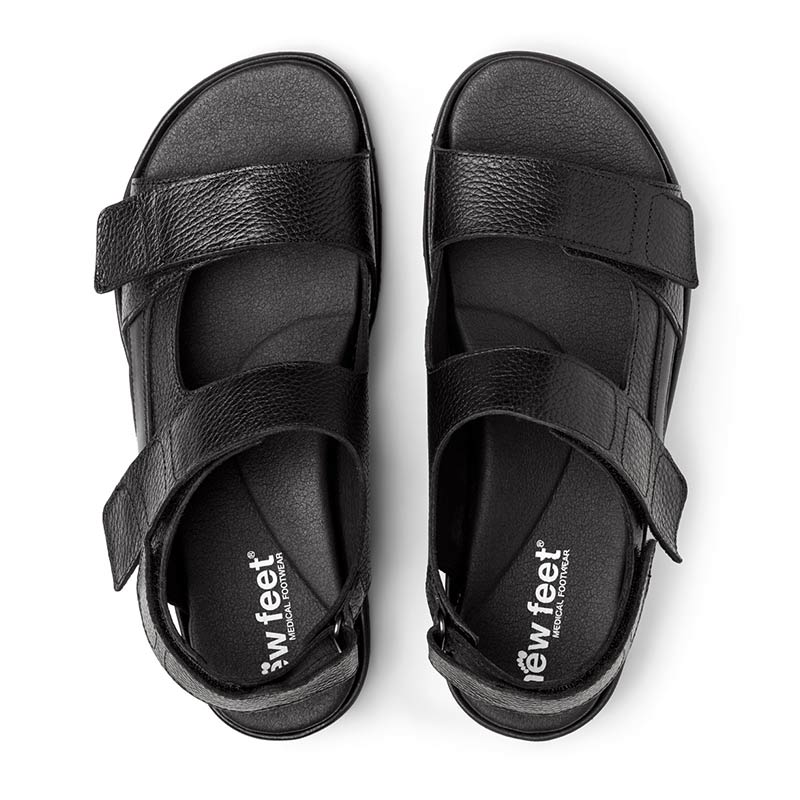 New Feet herresandal - Sort