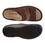 Berkemann herresandal i nubuck - Brun - Seniorshop